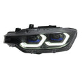 F30 3 Series G80 Style Duel Colour Lazer Headlights (White/Yellow)