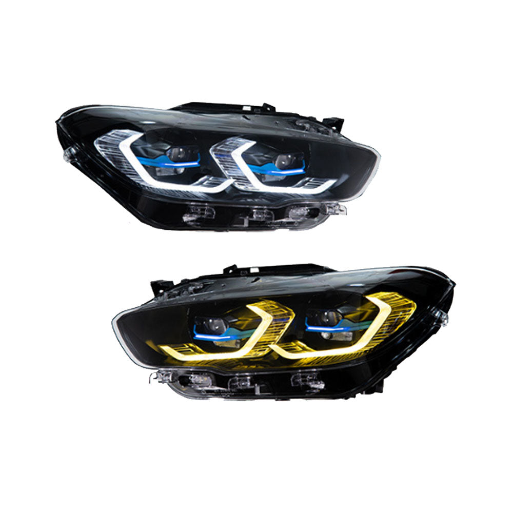 F20 1 Series G80 Lazer Style Duel Colour Icons (White/Yellow)