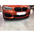 BMW 1-Series F20 F21 2015-2019 118i 120i M135i M140i M Performance Front Bumper Splitter (Gloss Black))