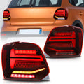 VLAND LED Tail lights For Volkswagen (VW) Polo MK5 2009-2017 Turn Signal with Sequential indicators