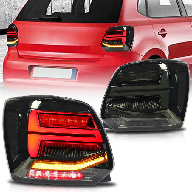 VLAND LED Tail lights For Volkswagen (VW) Polo MK5 2009-2017 Turn Signal with Sequential indicators
